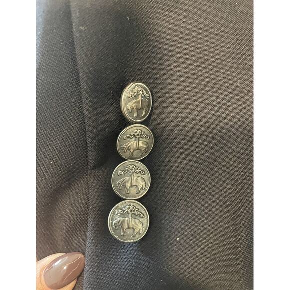 Brooks Brothers blazer 1818 regent wool mohair navy blazer Gold Buttons 43R - Picture 3 of 7